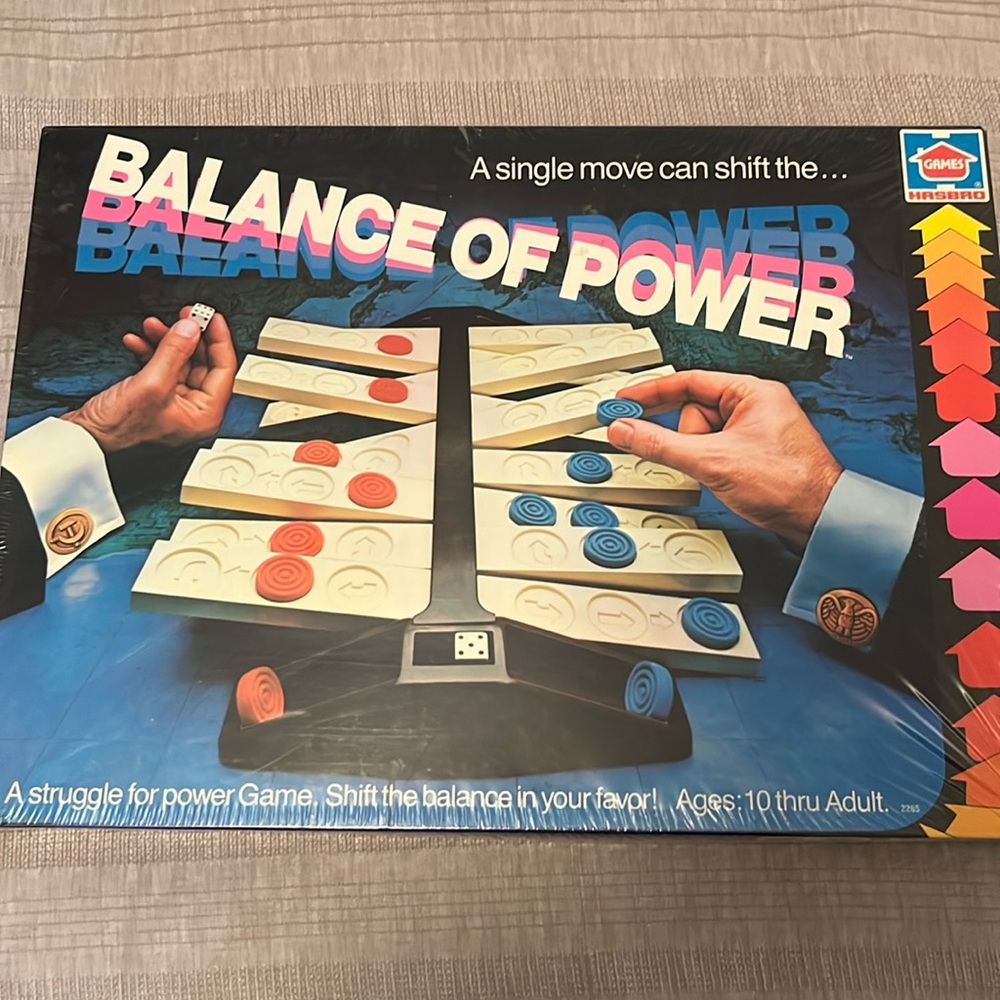 NIB Vintage 1979 Hasbro Balance of Power game.